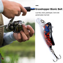 Insect Hard Lure Bass Bait Plastic Fishing Wobbler Swimbaits with Hook Tackle
