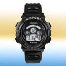 Multifunction Waterproof Boy Sports Electronic Children Watches (Black)