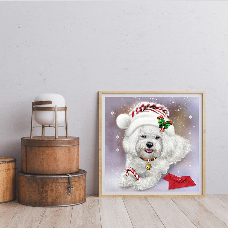 5D DIY Diamond Painting Kits Full Square Drill Christmas Havanese Mosaic Picture