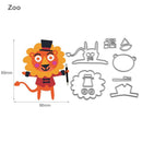 One Set DIY Zoo Metal Cutting Dies Scrapbook Emboss Stencils(MS255)