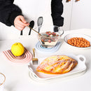 Home Rainbow Silicone Coaster Table Mat Removable Non-slip Heat Insulation Pa