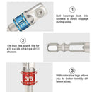 3pcs/set Drill Bit Socket Adapter High Carbon Steel X4S2 N7I6