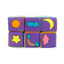 6pcs Multifunctional Baby Cloth Building Blocks Rattle Soft Cubes Toys Gifts UK
