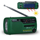 DE13 Flashlight FM AM SW Dynamo Solar Power Emergency Radio World Receiver