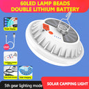 #A Outdoor Hiking LED Solar Light 600LM 5 Mode Tent Lamp Remote Control Light