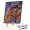 Colored DIY Arts Digital Oil Painting Cute Alpaca No Frame Picture By Numbers