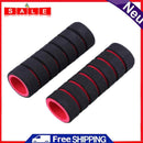 1 Pair Bike Bicycle Handle Bar Sponge Grip Cover Bar Grips Sleeve (Red)