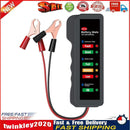 12V Car Battery Tester Digital Alternator 6 LED Lights Car Diagnostic Tool Newly