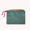 Fashion Women Plaid Printing Make up Pouch Small Purse Casual Ladies Storage Bag