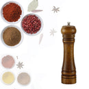 Ceramic Core Solid Wood Manual Grinder Salt Pepper Mill Spice Jar (8inch)