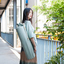 Portable Yoga Mat Storage Bag Fitness Pilates Mat Carrier Bags (Light Blue)