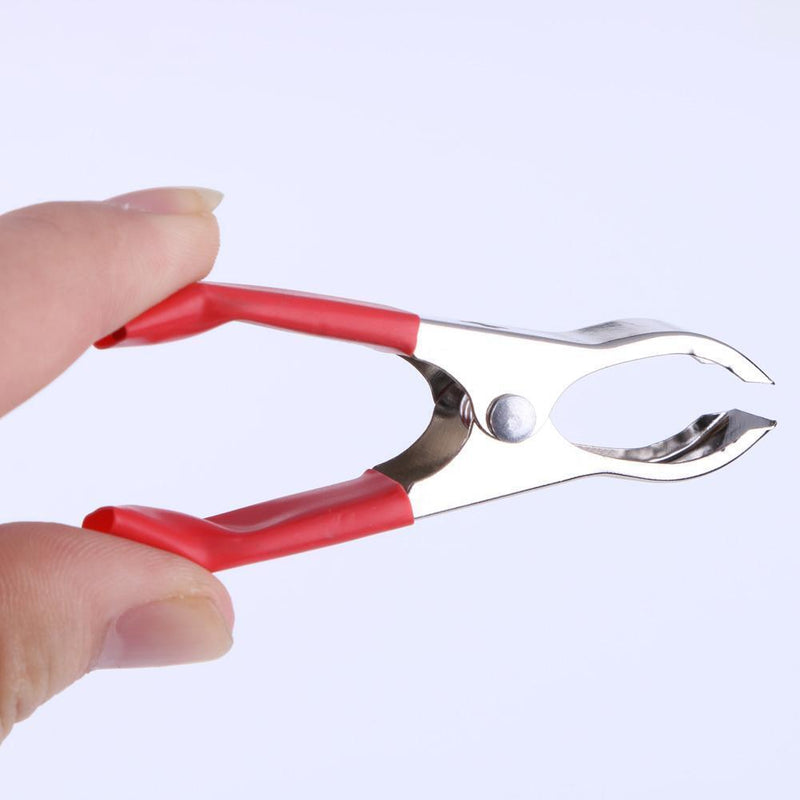 2Red+ 2Black 30A 75mm Nickel Coated Car Battery Test Clips Alligator Clamps