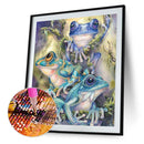 5D DIY Diamond Painting Full Square Drill Color Frogs Wall Decor Rhinestone Art