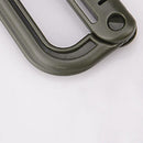 Outdoor D-Shape Backpack Carabiner Plastic Steel Hanging Clasp (Army Green)