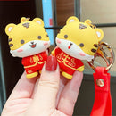 Couple Ornaments Gift Car Keyfob Tiger Keychain Bag Charm Keyring Bag Pendant