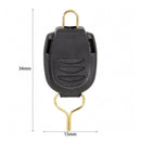 5x Fishing Line Stopper Baitcasting Reel Wire Holder Buckle Keeper (Black) Newly