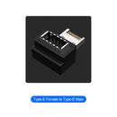 Motherboard Type E to Type C/USB Adapter Desktop Computer PC Connector Converter