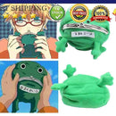 Portable Cartoon Frog Mini Coin Purse Fleece Key Holder Kids Wallet Green