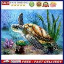 Sea Turtle 5D DIY Full Drill Square Diamond Painting Embroidery Craft Kit Dec