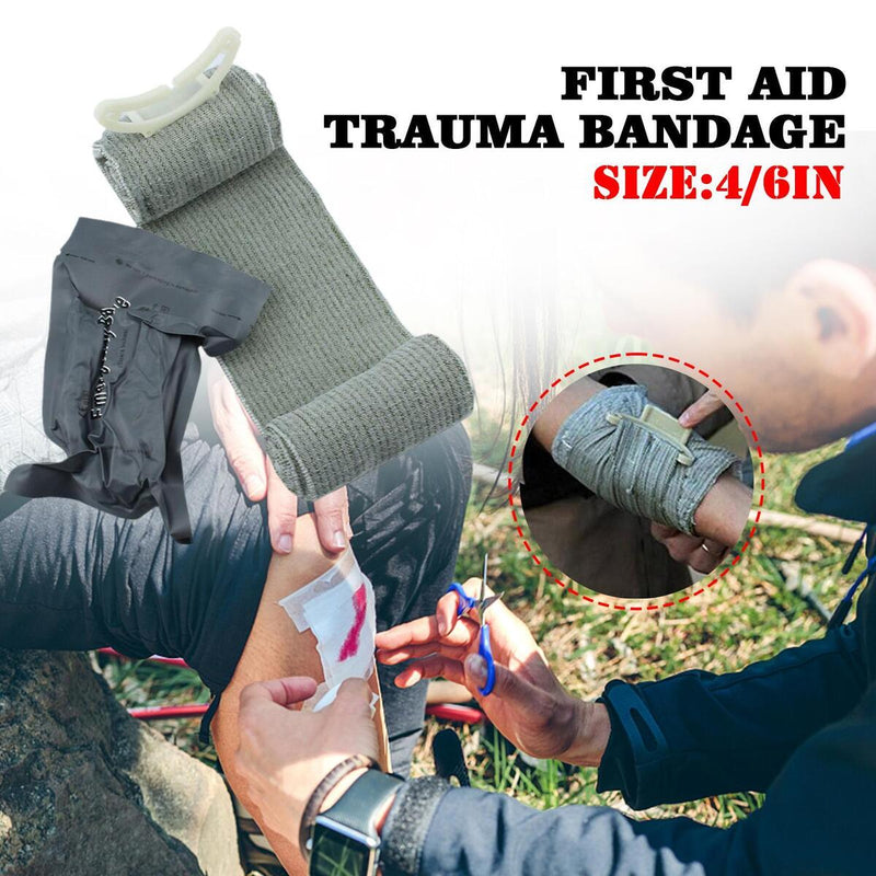 4/6'' Israeli Emergency Tourniquet First Aid Bandage Trauma Compression Banda~