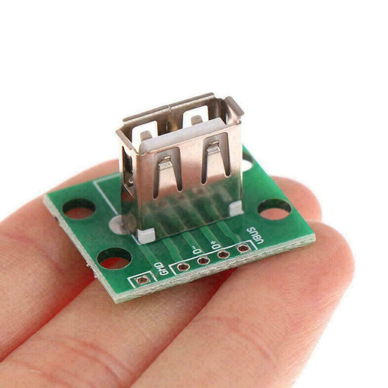 Vertical USB Female Adapter Board USB 2.0 Connector 2.54mm to DIP PCB Q3T7