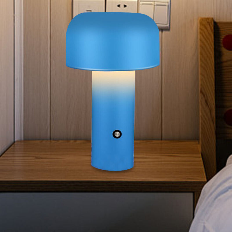 #A Mushroom Table Lamp Rechargeable Bedroom Bedside USB Desk Touch Night Lights