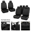 Four Seasons PU Leather Car Seat Covers Set Automobile Seat Protector Universal