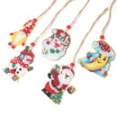 Christmas Diamond Pendant 5D DIY Mosaic Kit Double-Sided Rhinestone Decorations