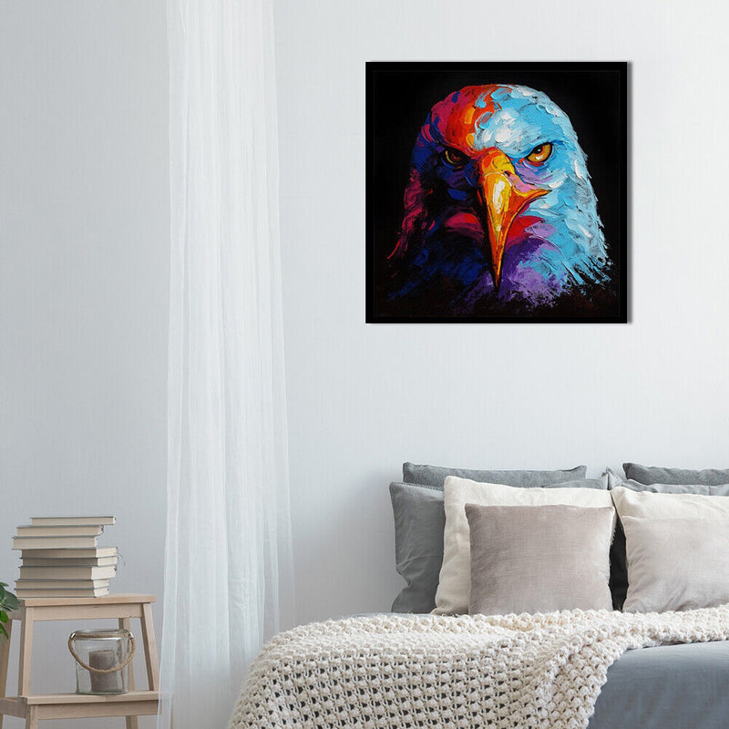 Eagle Frameless Picture Oil Paint By Numbers Hand Painted Picture for Bedroom