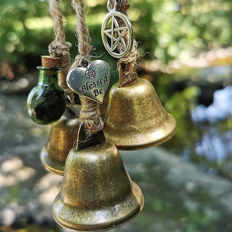 Wind Chimes Witch 6 Bells Amulet Set 27 Inch Window Balcony Pendant Witchcraft