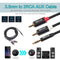 3pcs 3.5mm Jack Male to 2 RCA Aux Cable Cotton Braid for Home Theate (10 m)