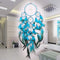 Blue Dream Catcher Net with Feathers Wall Hanging Decoration Ornament Home Car De