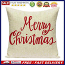 Non-fading Merry Christmas Printed Pillowcases Cleanable Sofa Car Cushion C