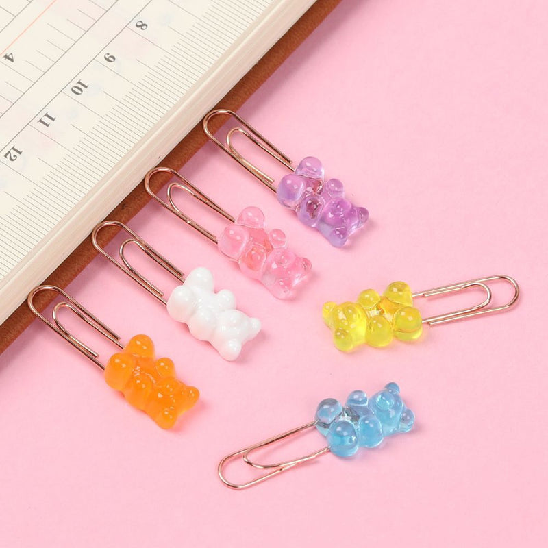 Stationery School Cartoon Bookmark Binder Organizer Paper Clips Clip Holder