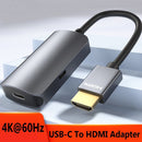 4K@60Hz Splitter Female to Male Converter USB Type C 3.1 USB-C to HDMI Adapter