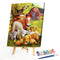 Horse Sheep Dog Oil Paint By Numbers Kit DIY Acrylic Painting on Canvas (B1472)