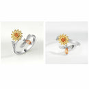Freely Sunflower Spinning Anxiety Ring Finger Ring Anti-stress Rotating Ring