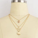 Women Beach Jewelry Cowry Seashell Pendant Multilayer Shell Necklace Bohemian