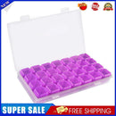 28 Grids Nail Art Storage Box Case Jewelry Organizer Manicure Tool (Purple)
