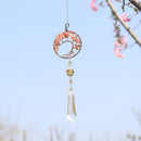 Crystal Prism Ball Pendant Wind Chimes Hanging Ornament Garden Decor (C) Newly