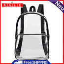 Women Solid Transparent Portable Backpack Casual PVC Clear Waterproof School Bag