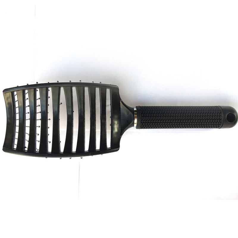 Women Hair Scalp Massage Comb Bristle Hairbrush Detangle Brushes (Black) Newly