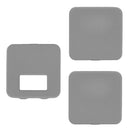 3pcs Silicone Protective Case for RODE Wireless Go II Microphone (Grey) Newly