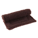 Plush Pet Hamster Cushion Mat Squirrel Blanket Guinea Pig Bed(Dark Brown)