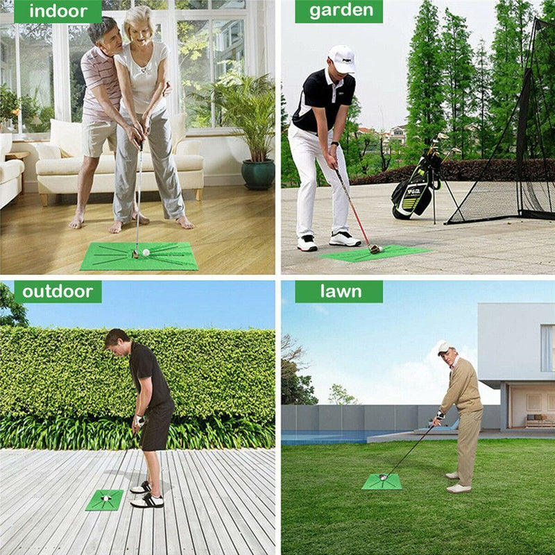 Detection Golf Training Mat Batting Golf Practice Aid Game Training Hitting Mat