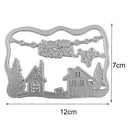 Metal Cutting Dies Cut Die Christmas Scene Scrapbook Stencil Paper Craft I4I6