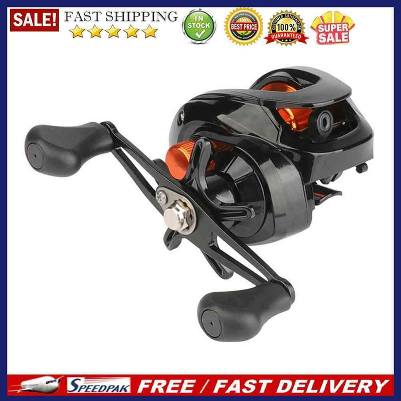 6.3/1 Low Profile Baitcasting Fishing Reel 18+1 BBs Metal Spool Line Cup Whee