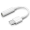 USB Type C to AUX3.5mm Cable - Earphone Adapter Cables Android USB-C White