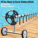 8x Swimming Pool Solar Reel Tube Covers Blanket Straps Pool Attachment Kit Newly