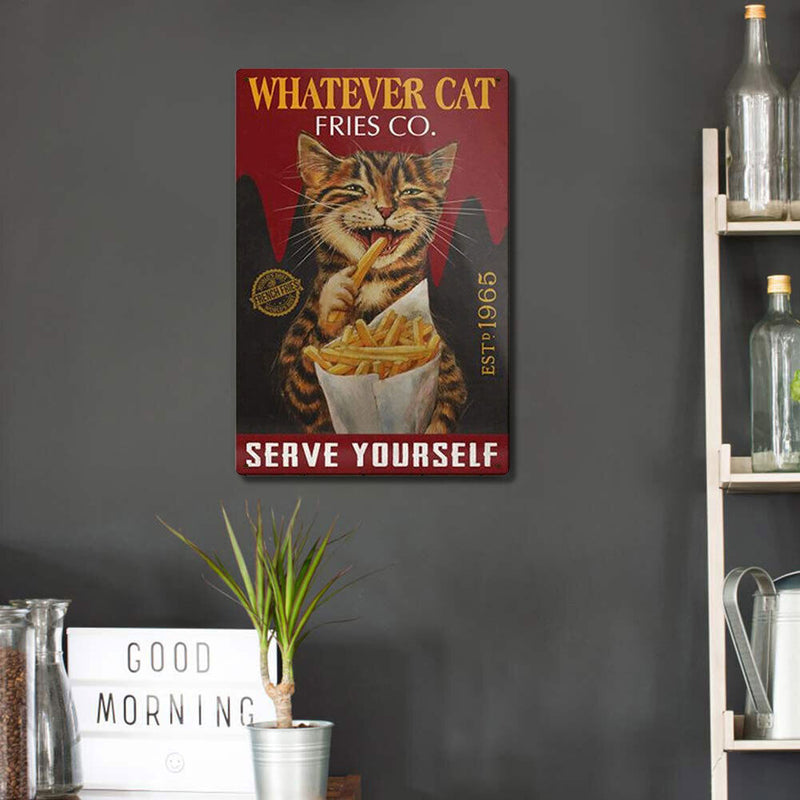 #A Rooster Plate Metal Tin Sign Plaque for Bar Pub Club Garage Wall Home Decor